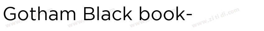 Gotham Black book字体转换